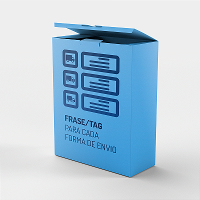 Frase/Tag para cada Forma de Envio