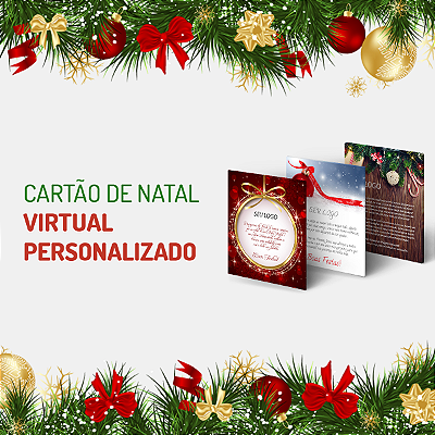 Cartão de Natal Virtual Personalizado