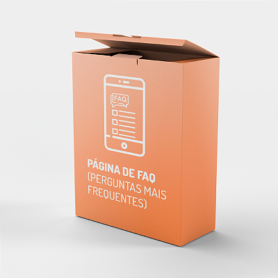Página de FAQ (Perguntas Mais Frequentes)