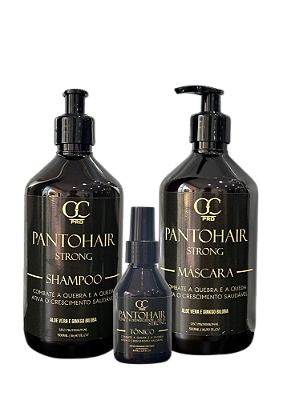 KIT Pantohair - Máscara - Shampoo - Tônico - GC PRO