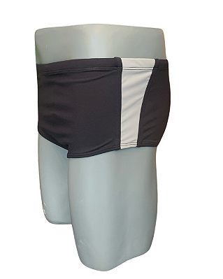 Sunga ARMY Preta Com Laterais Cinza Claro e Frisos Preto UVTRIBE