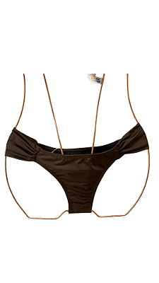 TANGA Biquini Borboleta Marrom Animal Print UVTRIBE