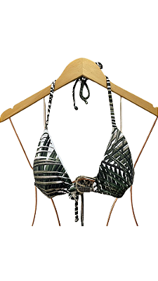 Top Cortininha estampa palmeiras UVTRIBE