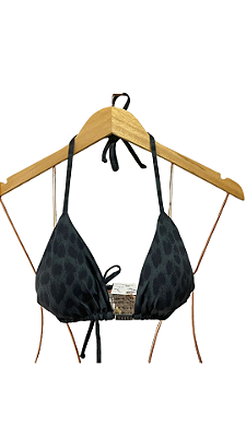 Top Cortininha animal print verde UVTRIBE