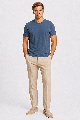 Camiseta Azul Jeans UVTRIBE Soft Tech