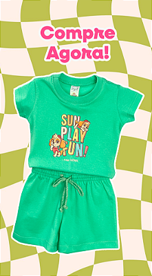 CONJUNTO ALGODÃO TEEN - SKYE SUN PLAY