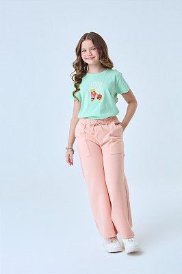 CALÇA WIDE LEG TEEN