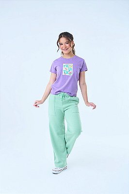 CALÇA WIDE LEG MOLETOM