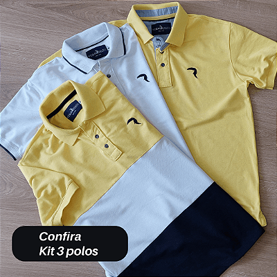 kit 3 polos