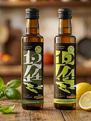 Dupla de Azeites 1244 - Limão Siciliano e Manjericão - 250ml