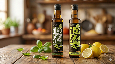 Dupla de Azeites 1244 - Limão Siciliano e Manjericão - 250ml