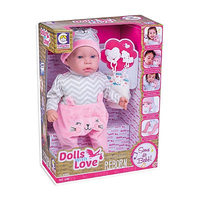 Boneca Bebê Reborn C/ Carrinho Rosa Bolsa Maternidade Jogo - Milk