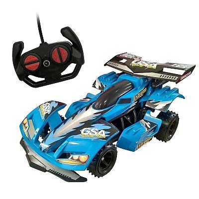 Carro Controle Remoto Para Criança Racing Raptor Vermelho