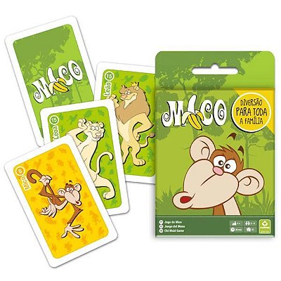 Jogo De Cartas Mico 2 em 1 Pais e filhos