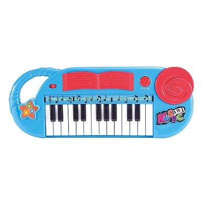 Teclado Infantil com 22 Musicas 37 Teclas e 54,5cm da DM TOYS