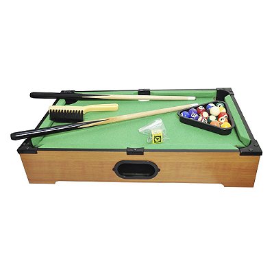 Jogo Tabuleiro De Mesa Bilhar Sinuca Snooker Infantil