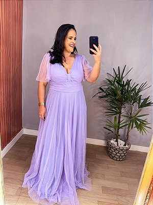 VESTIDO FESTA DANGELA PLUS LAVANDA
