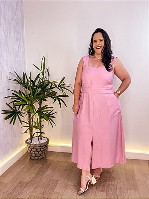 VESTIDO MIDI LETÍCIA PLUS SIZE