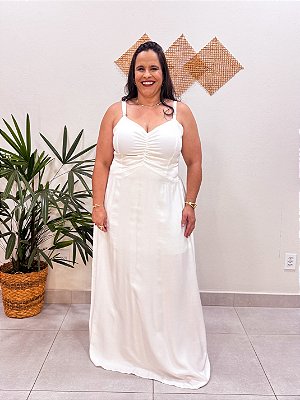VESTIDO LONGO RAFAELA ALÇA PLUS SIZE