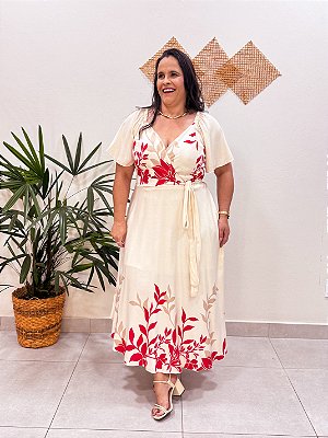 VESTIDO MIDI AMANDA PLUS