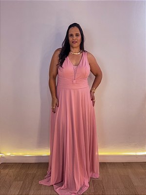 VESTIDO FESTA JULIA PLUS ROSA