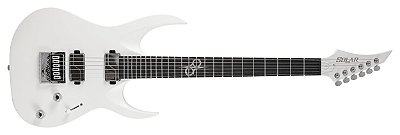 Guitarra elétrica 6 cordas Solar A1.6 Vinter branco fosco