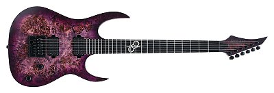 Guitarra elétrica 6 cordas Solar S1.6PP Tampo Roxo Evertune