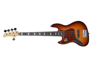Contrabaixo 5 cordas Sire Marcus Miller V7 LH CANHOTO  Alder 2nd Gen Tobacco Sunburst