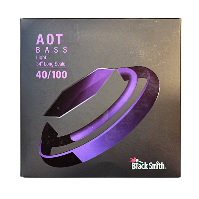 Encordoamento Blacksmith AOT Contrabaixo 4 Cordas Light 040/100 escala 34"