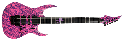 Guitarra elétrica 6 cordas Solar A2.6FRPN CANIBALISMO Floyd