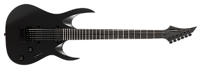 Guitarra elétrica 6 cordas Solar A1.6 SVART+ Carbon Black Matte