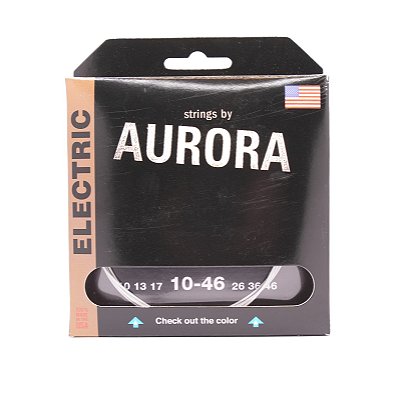 Encordoamento Strings by Aurora guitarra 6c 010/046 colorida USA