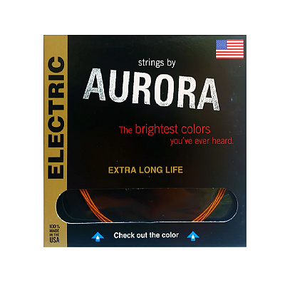 Encordoamento Strings by Aurora guitarra 6c 010/052 colorida USA