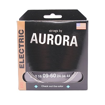 Encordoamento Strings by Aurora guitarra 7c 009/060 colorida USA