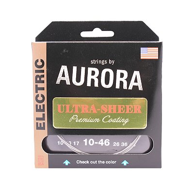 Encordoamento Strings by Aurora guitarra 6c 010/046 Ultra Sheer revestida USA