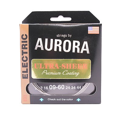 Encordoamento Strings by Aurora guitarra 7c 009/060 Ultra Sheer revestida USA
