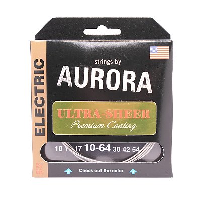 Encordoamento Strings by Aurora guitarra 7c 010/064 Ultra Sheer revestida USA