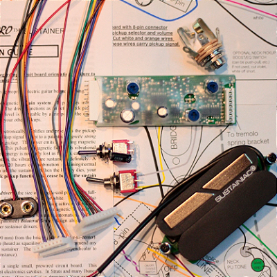 Captador Sustainiac humbucker 6 cordas p/ uso com cap da ponte ativo