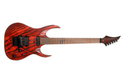 (Chop Shop) Guitarra elétrica 6c Solar AB1.6FR Pyro Rojo hardcase IW24080635