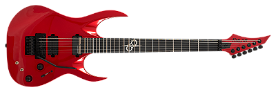Guitarra elétrica 6 cordas Solar A1.6FRCAR Sustainiac+ Candy Apple Red