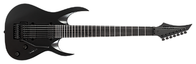 Guitarra elétrica 7 cordas Solar A1.7FR Svart+ Carbon Black Matte