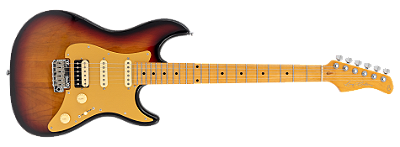 Guitarra elétrica 6c Sire Larry Carlton S7 HSS New Gen 3TS Sunburst
