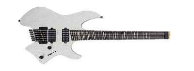 Guitarra elétrica 6c Sire Larry Carlton X6 Headless Silver Sparkle