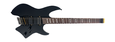 Guitarra elétrica 6c Sire Larry Carlton X6 Headless Black Satin