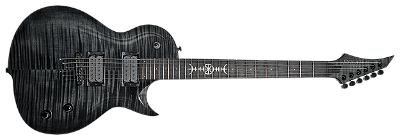Guitarra elétrica 7 cordas Solar XF1.7FB+ Flame Black Matte
