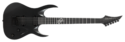 Guitarra elétrica 7 cordas Solar X2.7BOP+ Black Open Pore - Norris