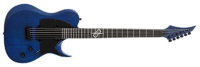 Guitarra elétrica 6 cordas Solar A1.6BOP+ Black Open Pore - Norris