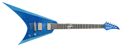 Contrabaixo 5 cordas Tribe Precision modelo Spike Sky Blue Maple