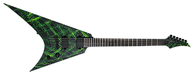 Guitarra elétrica 6 cordas Solar A2.6FRPN CANIBALISMO Floyd