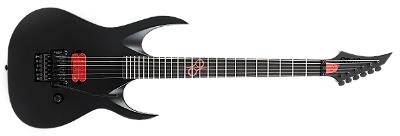 Guitarra elétrica 6 cordas Solar A1.61FR Assassin Carbon Black (Outlet)